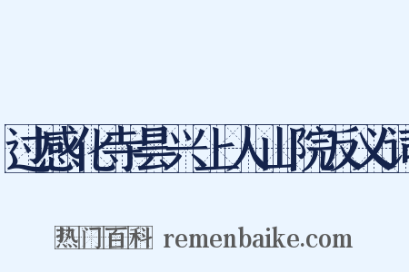 过感化寺昙兴上人山院反义词是什么意思的图片